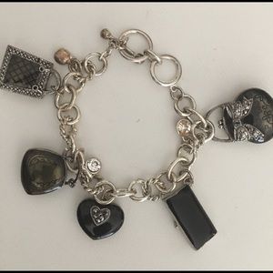 Vintage fashion themed charm bracelet